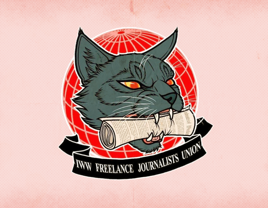 Industrial Workers of the World Freelance Journalists Union Logo