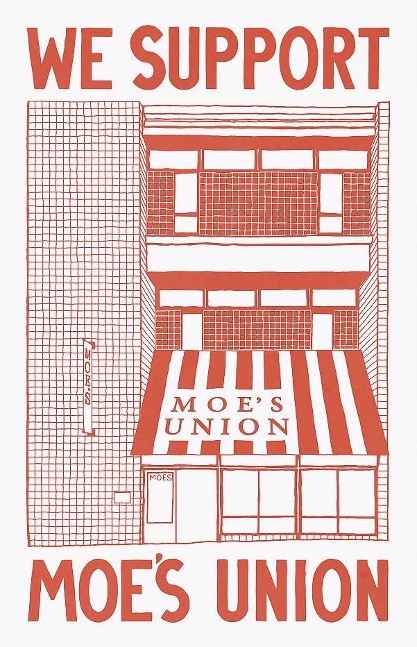 Moe's Books Union Poster by Ry Faraola