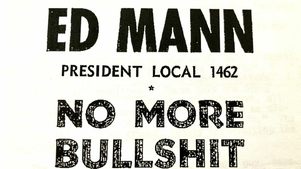 Ed Mann flier - no more bullshit