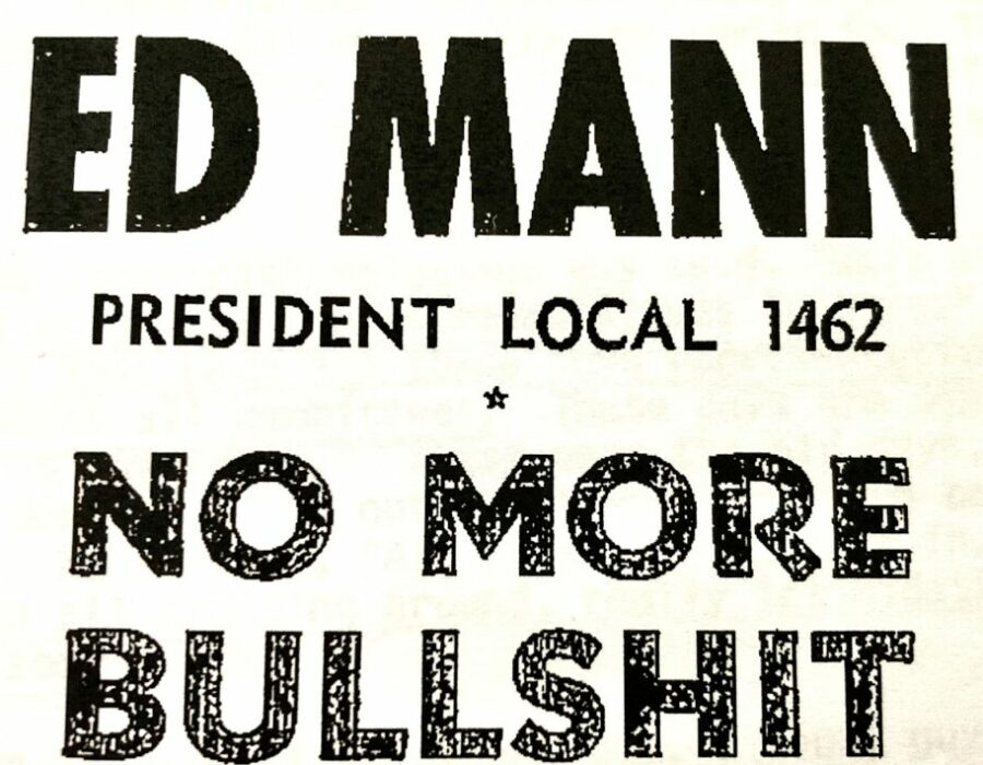 Ed Mann flier - no more bullshit